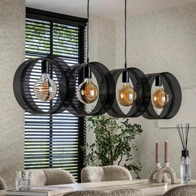 Eettafel Hanglamp Rond Metaal Gaas