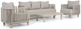 Stoel en Bank Loungeset 5 personen Rope Zand/Beige  Lifestyle Garden Furniture Solento