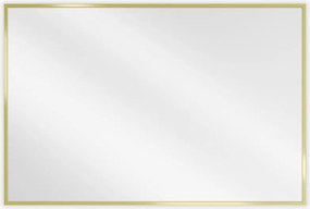Mexen Loft rechthoekige badkamer spiegel 90 x 60 cm, gouden frame - 9852-090-060-000-50