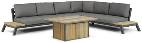 4 Seasons Outdoor Empire/Seaside Platform Loungeset Aluminium Grijs 5-delig