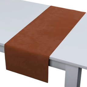Dekoria Rechthoekige tafelloper collectie Velvet bruin-caramel 40 x 130 cm