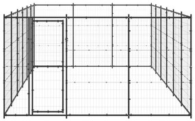 vidaXL Hondenkennel 21,78 m² staal