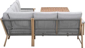 Garden Impressions Hannie lounge dining set 5-delig - light teak look
