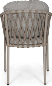 Tuinset 6 personen 240 cm Rope Zand/Beige Lifestyle Garden Furniture Morano/Guave