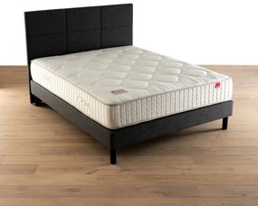 Ensemble matras met veren le Délicatesse + beddenbodem