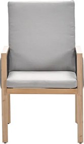 Garden Impressions San Capri lounge dining stoel - light teak aluminium