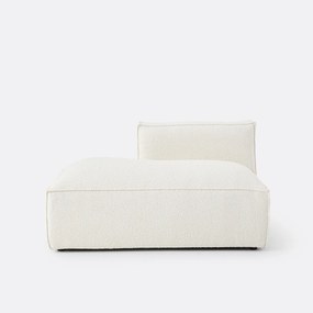 Links chaise longue-element voor modulaire bank, bouclé stof, Seven