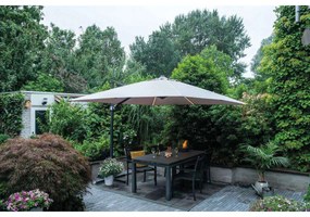 Garden Impressions Hawaii zweefparasol Lumen LED 300x300 cm - zand
