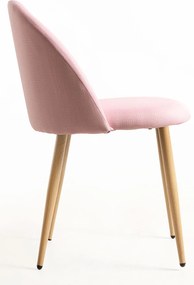 Set 4 Vint Stoffen Stoelen