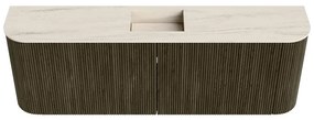 Mondiaz Joya DLux 125cm toiletmeubel ronding links/rechts shadow met wastafel faye midden zonder kraangat meli