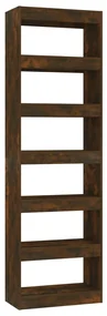 vidaXL Boekenkast/kamerscherm 60x30x198 cm gerookt eikenkleurig
