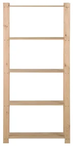 vidaXL Opbergrek 5-laags 80x28,5x170 cm massief grenenhout