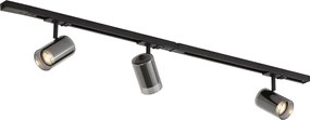 Modern railsysteem zwart met 3 spots 1-fase - Iconic Lloyd