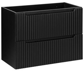 Comad Nova Black onderkast met 2 lades 80x40x60cm zwart