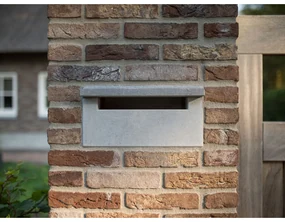 Hardstenen inbouw brievenbus Liggend