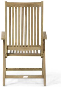 Tuinstoel Teak Old teak greywash Garden Collections Canterbury verstelbare tuinstoel
