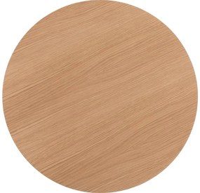 Goossens Salontafel Bo rond, hout eiken blank, modern design, 60 x 33 x 60 cm
