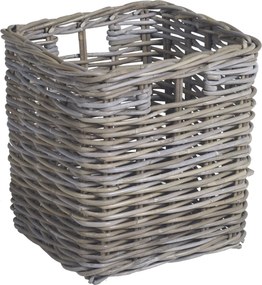 Practo Home mand rotan vierkant Rotan - Haardaccessoires - 37x37x40cm - klein