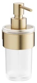 Crosswater Velo Zeepdispenser - 16.5x11x6.9cm - wandmodel - geborsteld messing VE011F