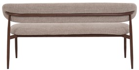 Eetkamerbank Walnoot Beige 180 Cm