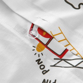Kinderdekbedovertrek, 30% gerecycled katoen, brandweeropdruk, BRANDWEERMAN SAM