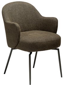 Dan-Form Bae Swivel Luxe Eetkamerstoel Draaibaar Olijfgroen Boucle