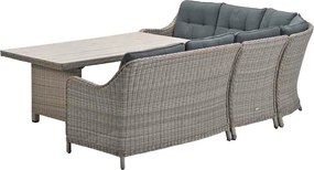 Garden Impressions Nova lounge dining set 5-delig - mystic grey