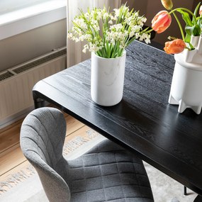 Zwarte Design Eettafel 160x90 Cm - 160 X 90cm.