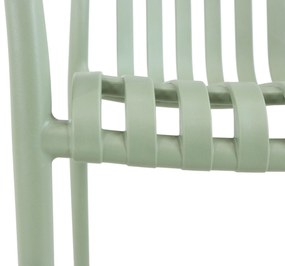 Tuinset 6 personen 210 cm Kunststof Groen Domani Furniture Vento/Weston