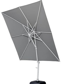 4 Seasons Outdoor Siesta parasol 300 x 300 cm charcoal/wit frame SALE Parasol   antraciet weerbestendig