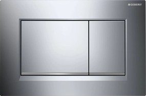 Geberit Sigma 10 (ex Sigma 30) bedieningspaneel chroom/mat chroom voor Sigma reservoirs 8cm (UP720) en 12cm (UP320)
