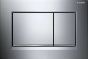 Geberit Sigma 20 (ex Sigma 30) bedieningspaneel chroom/mat chroom voor Sigma reservoirs 8cm (UP720) en 12cm (UP320)