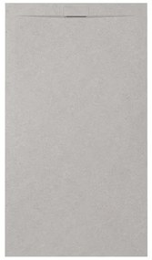 Zenon Essenza Minimal douchevloer - 120x90cm - antislip - antibacterieel - mineraalmarmer - rechthoek - Vertigo pearl (grijs) 400000000000045004