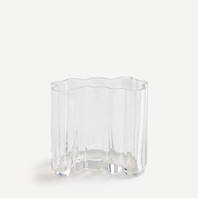 Geblazen glazen vaas, hoogte 18 cm, ISSEY