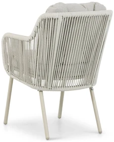 Tuinset 6 personen 220 cm Aluminium/rope Taupe Santika Furniture Sanika