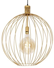 Design hanglamp goud 60 cm - Wire Dos