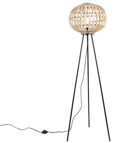 Landelijke vloerlamp bamboe - Canna Landelijk / Rustiek E27 bol / globe / rond Binnenverlichting Lamp
