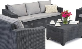 Garden Point tuinmeubelen met grote bank Denali Coffee 5 antraciet