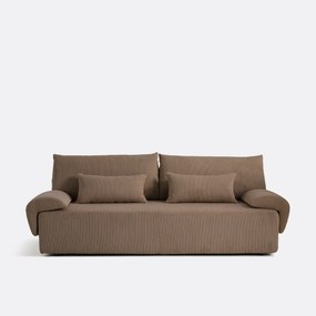 Omvormbare 3-zitsbank in ribfluweel, Maona