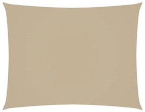 vidaXL Zonnescherm rechthoekig 2,5x3,5 m oxford stof beige