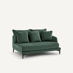 Halve bank, 2zit van polyestermix, MODERNISTE