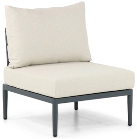 Hoek loungeset 6 personen Aluminium/wicker Grijs  Coco Ibiza
