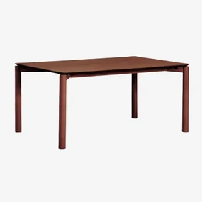 Eettafel In Mdf Munden Marrón Nogal Oscuro & 200 X 100 Cm - Sklum