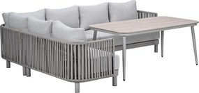 Garden Impressions Andong lounge dining set 5-delig - taupe