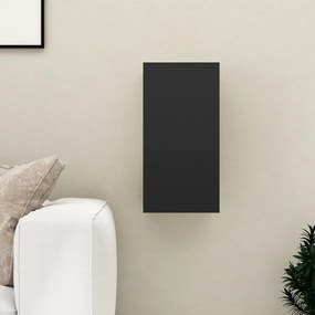 vidaXL Tv-meubel 30,5x30x60 cm spaanplaat zwart