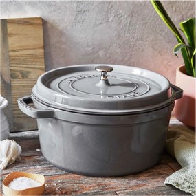 Staub La Cocotte Cocotte 28 cm / 6,75 l, Rond, Grafietgrijs - La Cocotte - Staub