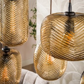 Stijlvolle Hanglamp Met Smoke-bruin Glas