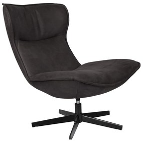 Draai Fauteuil Met Hoge Rug Antraciet