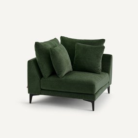 Hoekbank in polyestermix, MODERNISTE, ontwerp Emmanuel Gallina