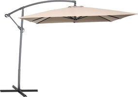 Garden Impressions Corfu zweefparasol 250x250 - taupe